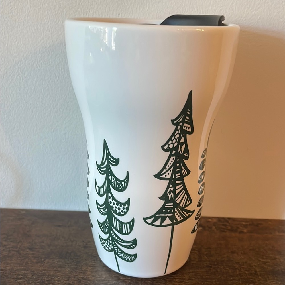 Starbucks Christmas Ceramic Travel Cup 9 oz - Picture 2 of 6